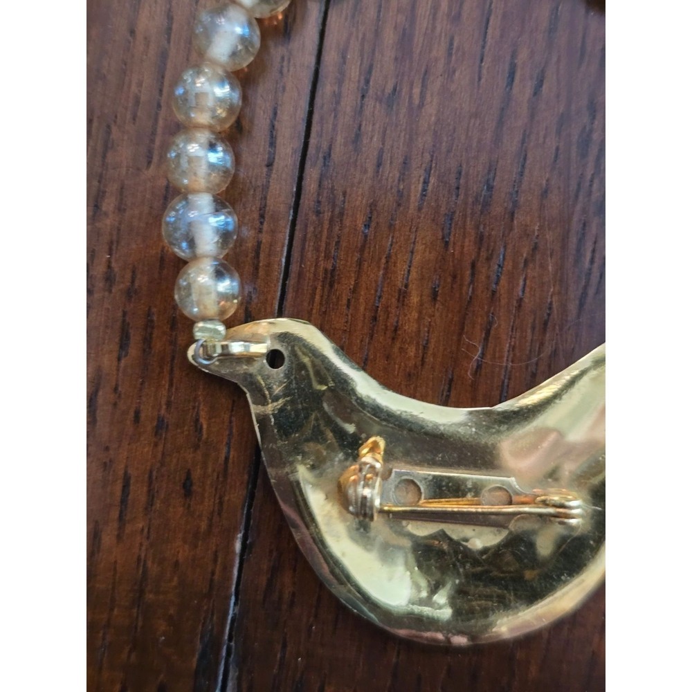 Carlton Ridge of Louisville Vintage Bird Brooch Handcrafted Gold Plated Jewelry - Picture 9 of 11